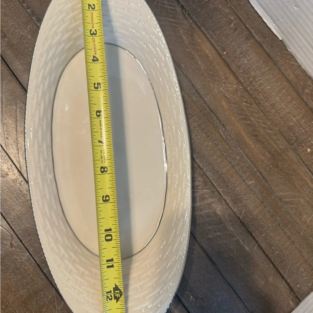 Lenox Cream Oval Serveware Platter